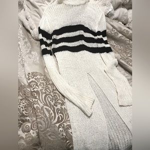 Fashion Nova Long Slit Front Sweater